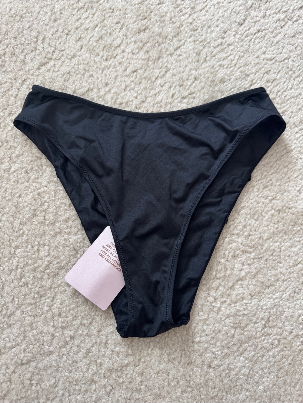 NWT Savage X Fenty Black Bikini Bottom - Size Medium